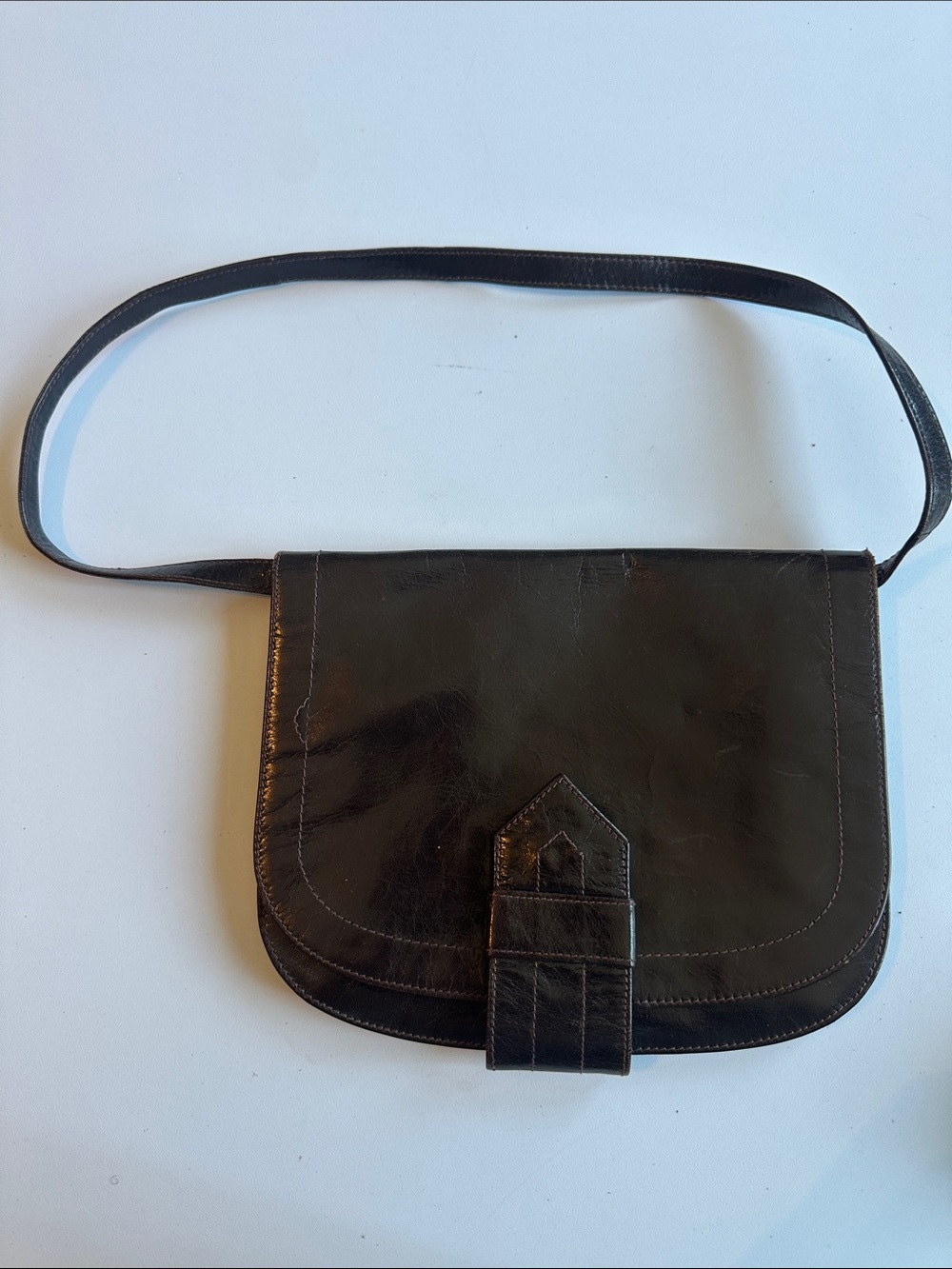 Classic  Leather Crossbody Bag -